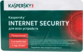 Программный продукт антивирус Kaspersky Internet Security - Multi-Device для 3 ПК, renewal