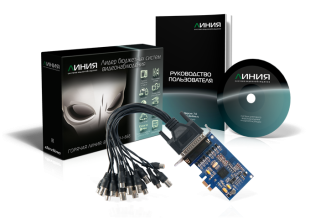 Плата видеозахвата Линия 8x25А Hybrid IP